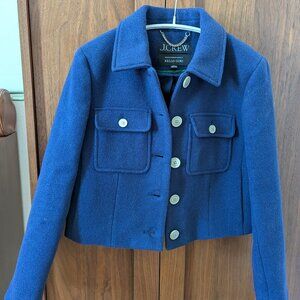 J.Crew Lady jacket in Italian stadium-cloth wool blend, size 00